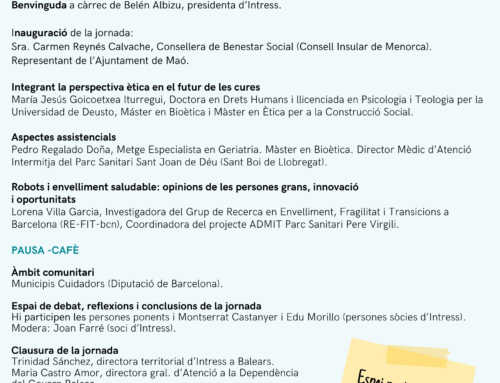 Jornada Tècnica d’Intress: Nous Abordatges d’Atenció Integral amb les Persones Grans – 7 de març de 2025