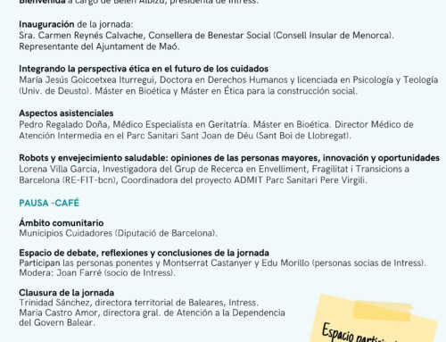 Jornada Técnica de Intress: Nuevos Abordajes de Atención Integral con las Personas Mayores, que se hará el 7 de marzo de 2025